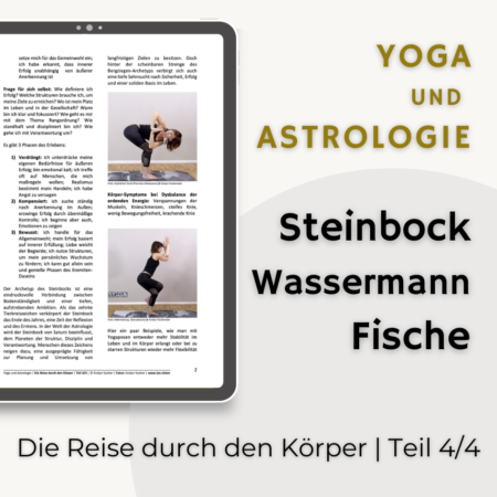 OeAV Artikel von Evelyn Vysher | Yoga und Astrologie - Eine Reise durch den Körper | 4. Quadrant